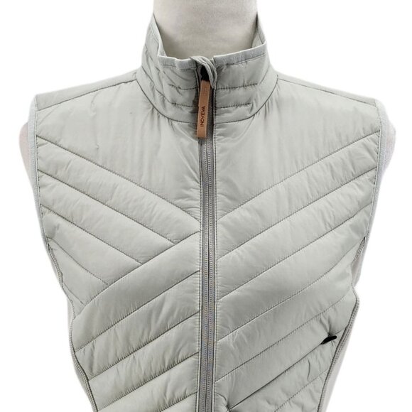 Indyeva Womens Small Vest Recycled Nylon Quilted Full Zip Insulated Gray Jacket - Picture 13 of 13